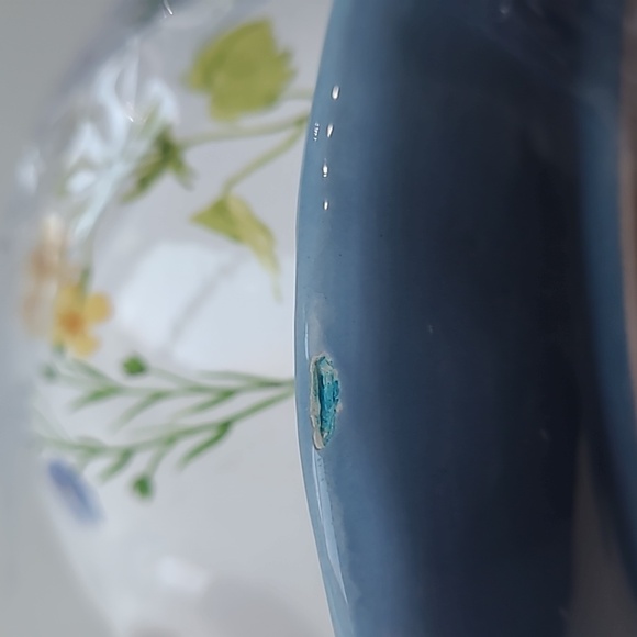 Covered Butter Dish Floral Pig Ceramic Farmhouse Country Cottagecore Chipped - Picture 13 of 13